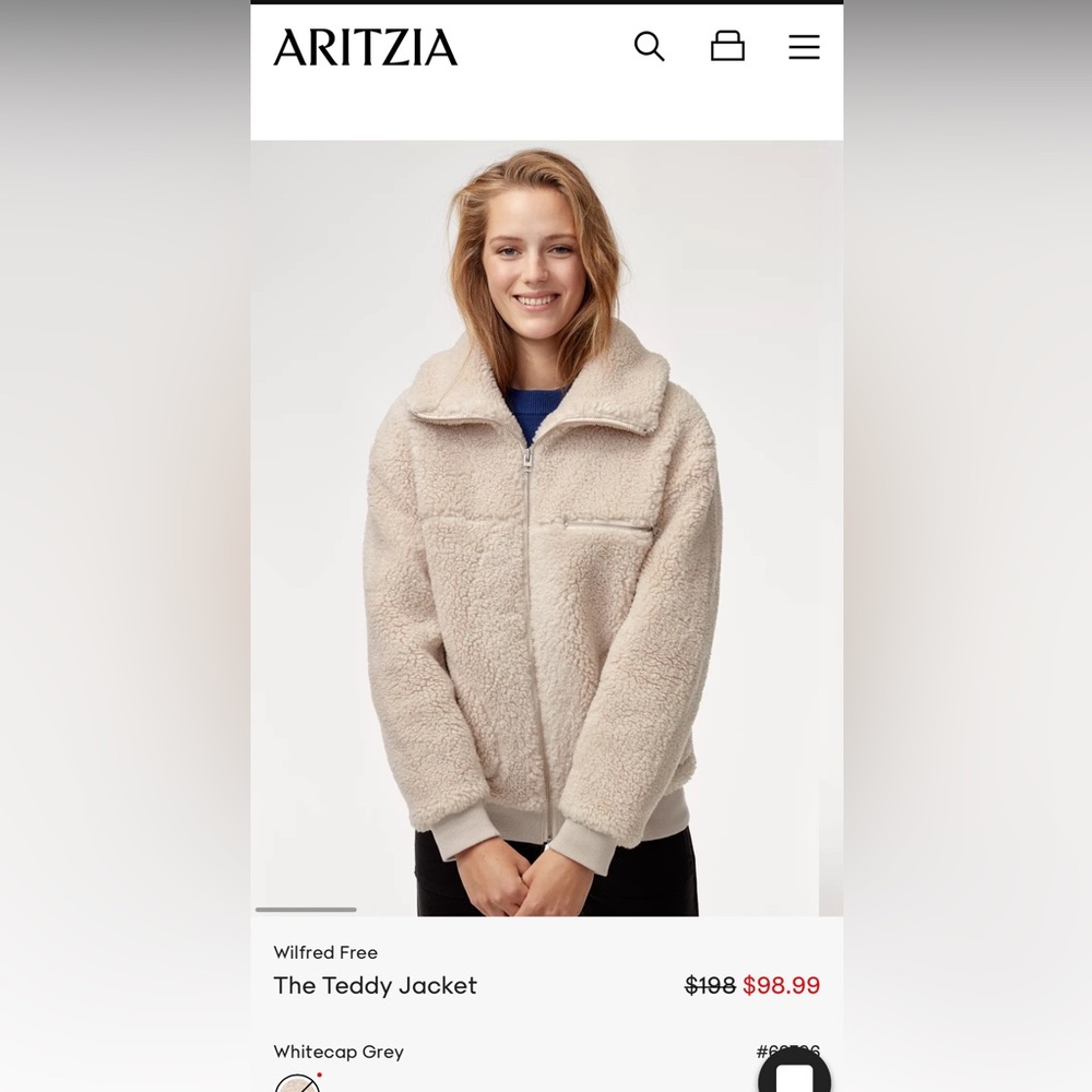 Wilfred Free, Teddy Aritzia Jacket